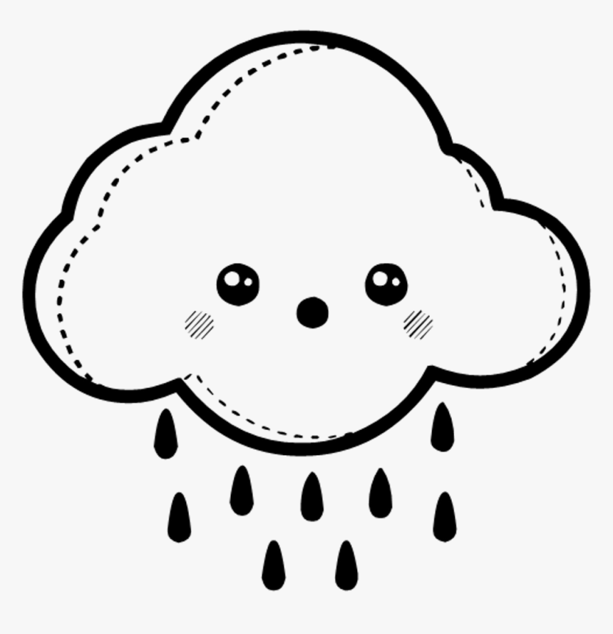 Thumb Image - Cute Cloud Black And White Png