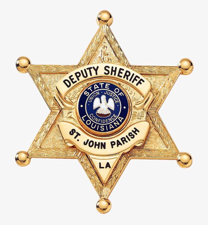 Six Point Star Badge With Applied Panel - East Baton Rouge Sheriff Logo