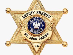 Six Point Star Badge With Applied Panel - East Baton Rouge Sheriff Logo
