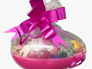 Jumbo Easter Basket For Girls Pink Container Shrink - Gift Basket