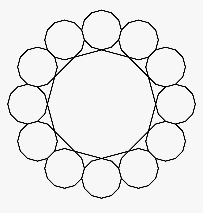 Dodecagon Ring Clip Arts - Dodecagon Circle
