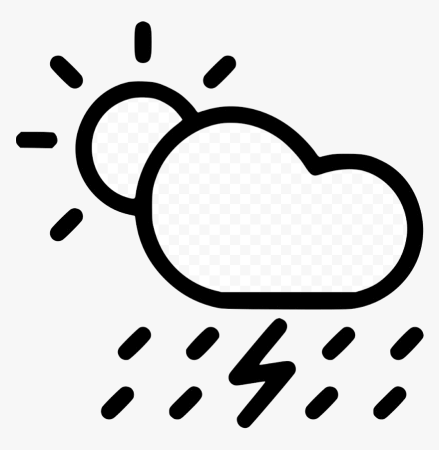 Rain Clipart Rainfall Free Clip Art Stock Illustrations - Clouds And Rain Black And White Clipart