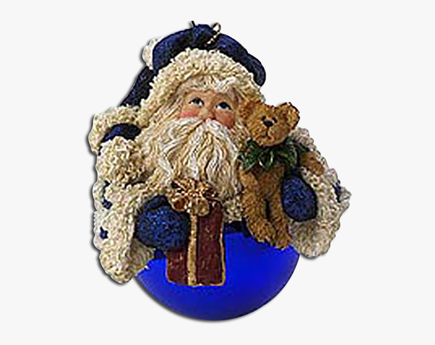 Boyds Santa Father Frostmick Glass Ball Ornament Shimmering - Christmas