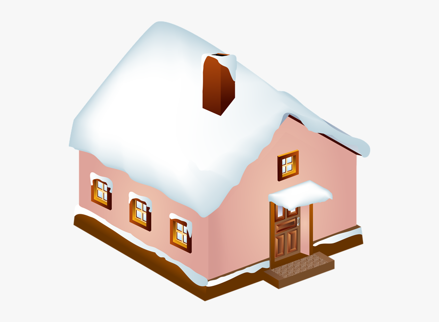 Winter Snowy House Png Clip Art 