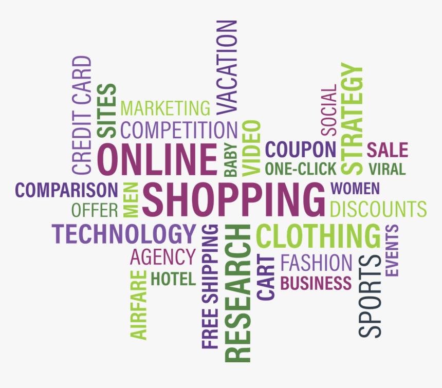 Online Shopping Word Png