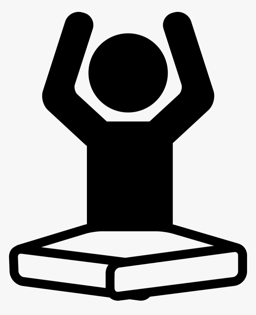 Boy On Lotus Position Flexing Arms Comments - Leg Stretch Png