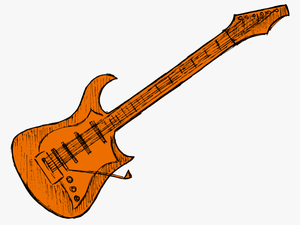 Electric Guitar Drawing 2 - Bass Guitar