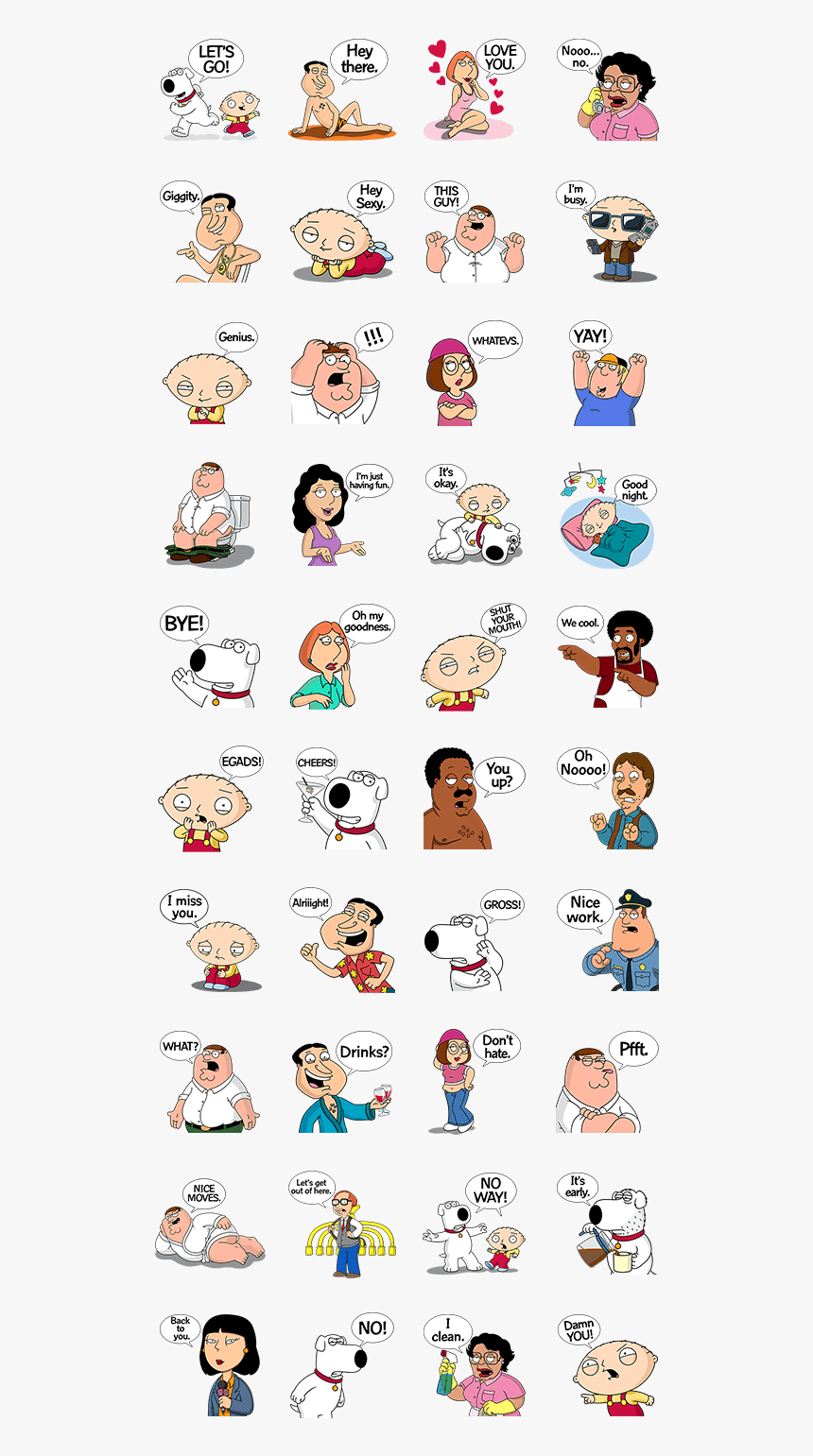 Family Guy Line Sticker