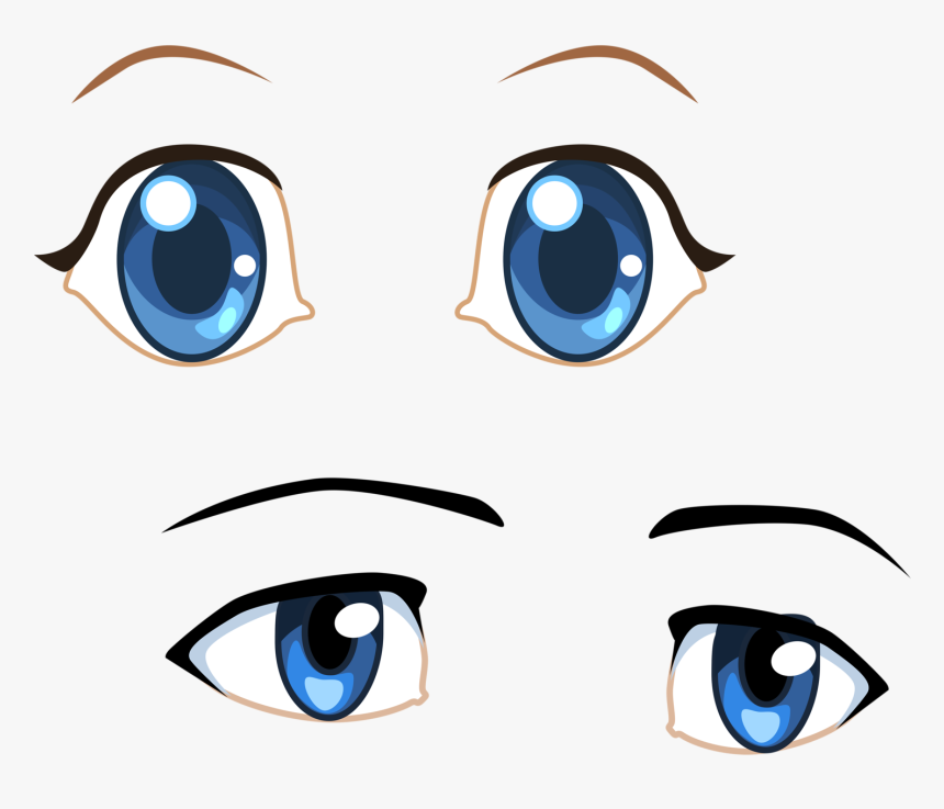 Faces Clipart Doll Face - Pair Of Eyes Clipart Png