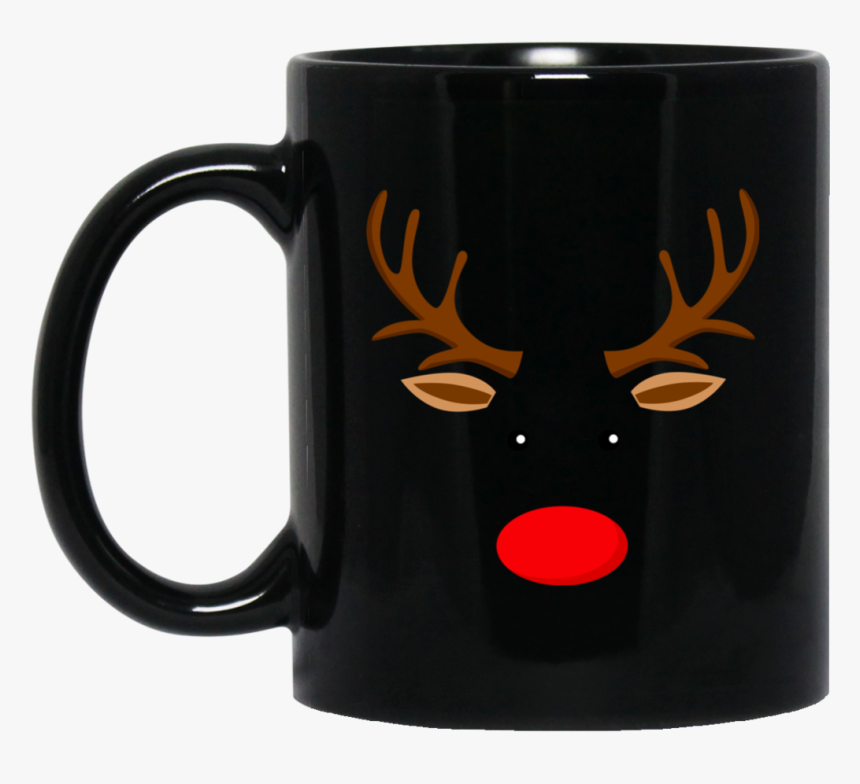 Reindeer Face Fun Print Clothes Red Nose Mugs Bm11oz - Naruto Shippuden Anti Village Symbols