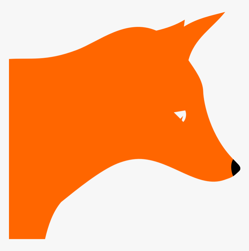 Arctic Fox Silhouette Clip Art -