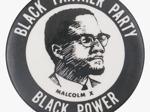 Ca Black Panther Party Malcolm X Button Busy Beaver