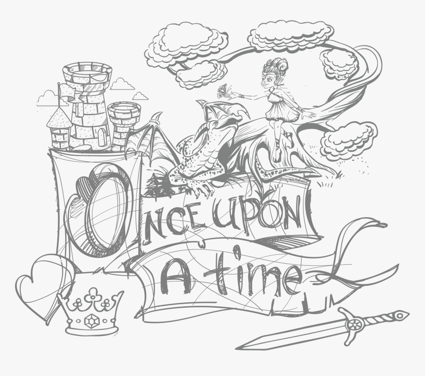 Fairy Tale Clipart Black And White