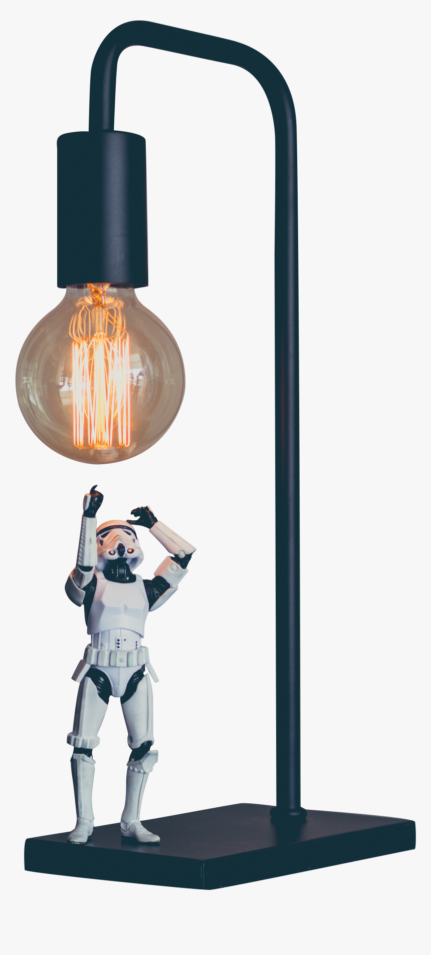 Storm Trooper Under Lamp - Incandescent Light Bulb
