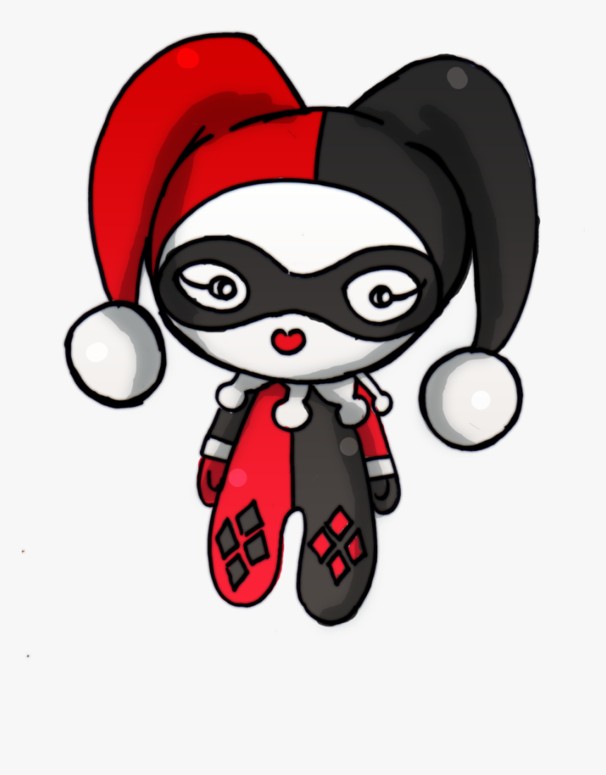 Harley Quinn Clipart Svg - Cute Harley Quinn Drawing