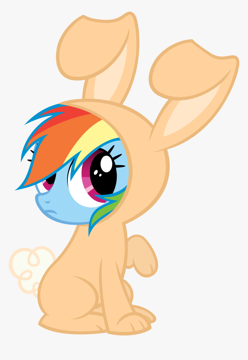 Rainbow Bunny By Moongazeponies - My Little Pony Bunny