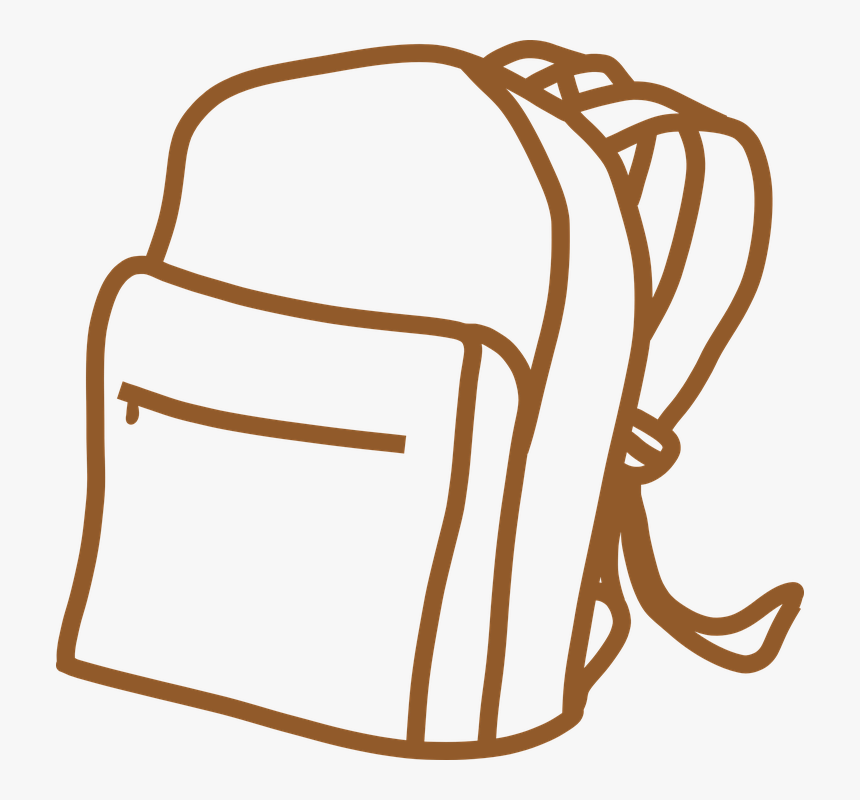 Bag Backpack Clip Art - Transpar