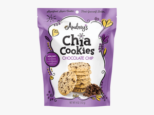 Audrey S Chia Cookies Chocolate Chip Healthy Snacks - Andrey-s Chia Cookies 4 Oz