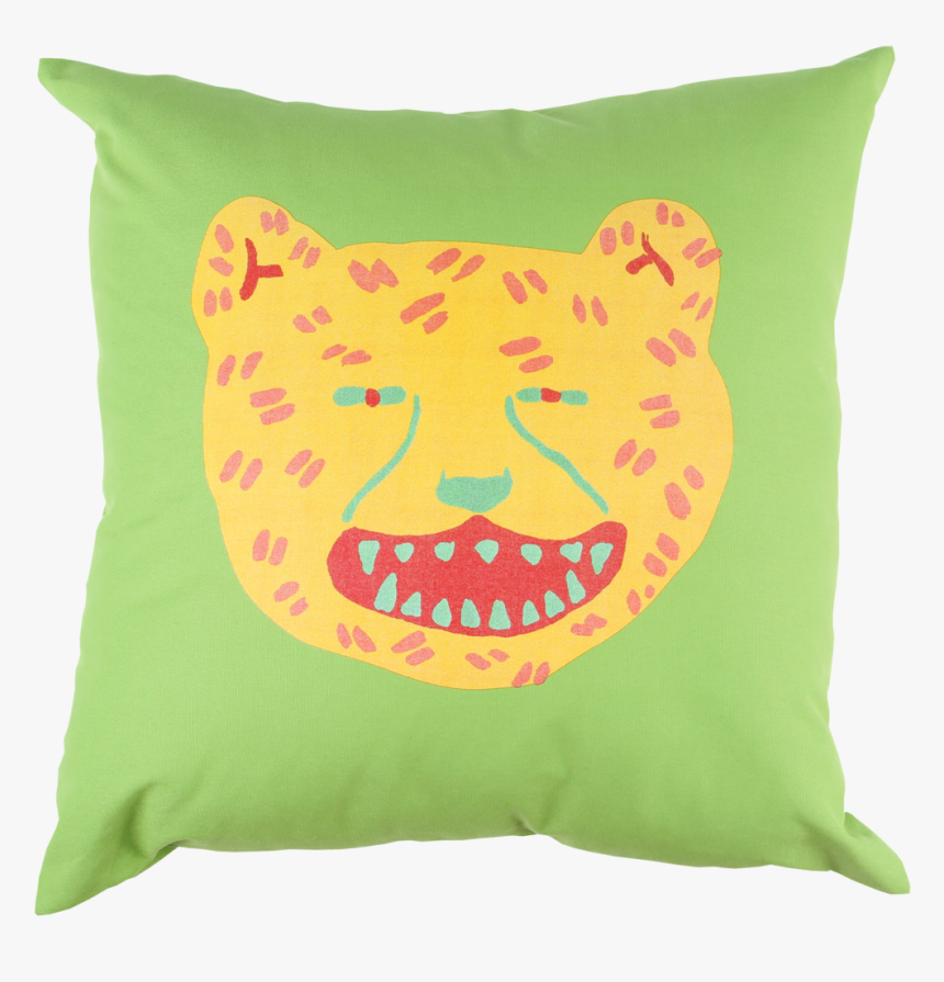 Green Cheetah Pillow - Orange Pi