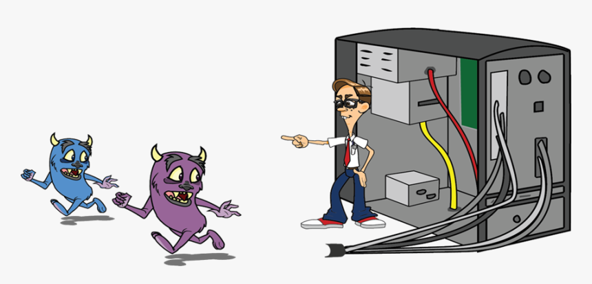 Cartoon Computer Viruses