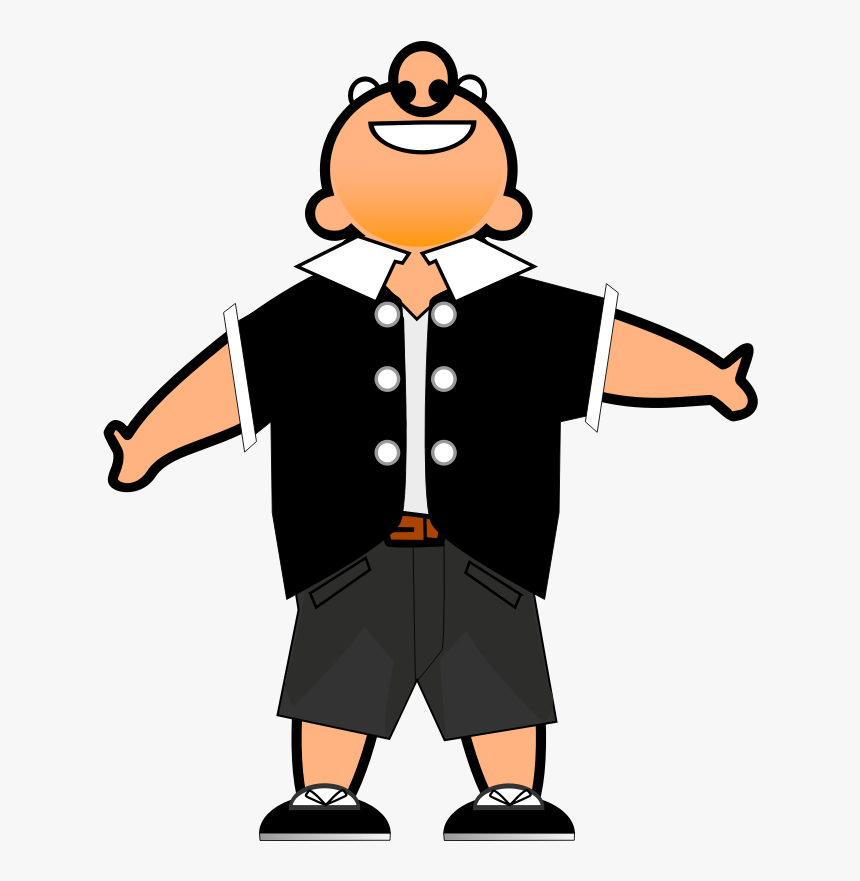 Clipart - Mr - - Happy Cartoon Man Png