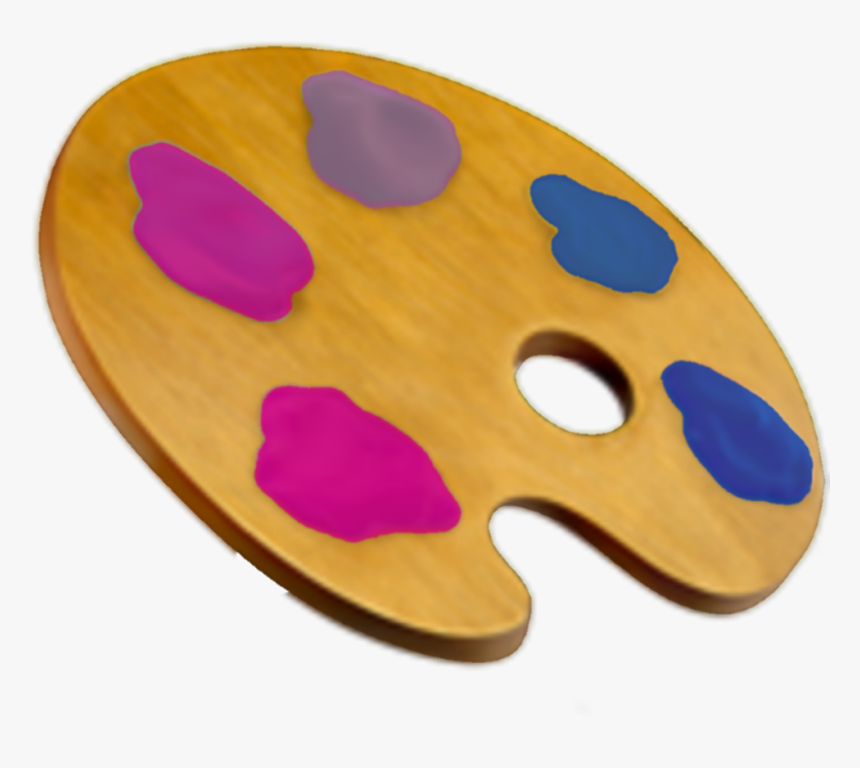 Bisexual Paint Palette Emoji Credit Isn T Needed But - Wood