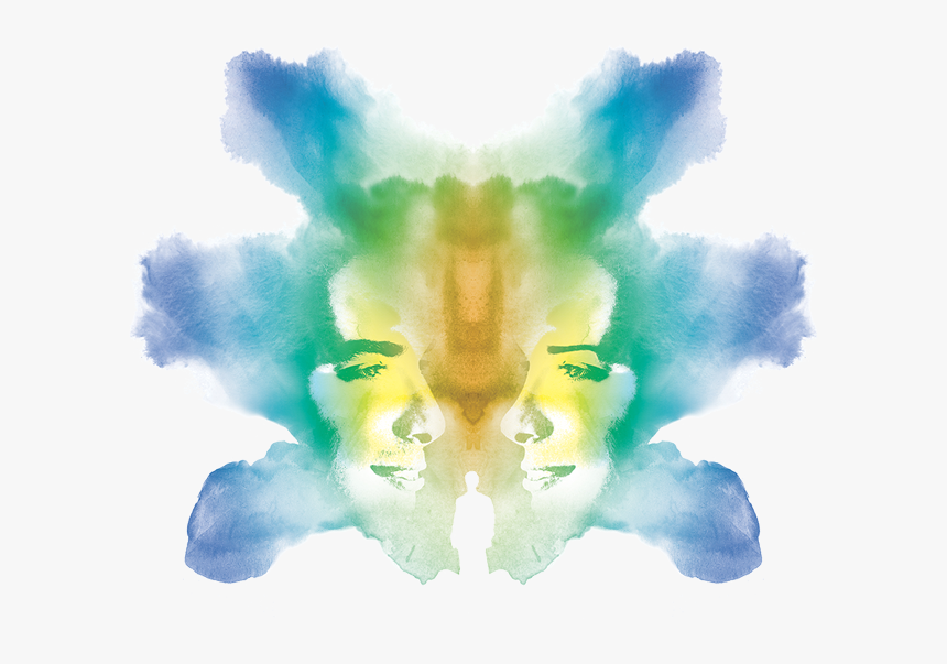 A Graphic Representation Of A Brightly Coloured Rorschach - Rorschach In Color Png