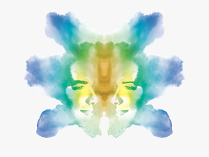 A Graphic Representation Of A Brightly Coloured Rorschach - Rorschach In Color Png