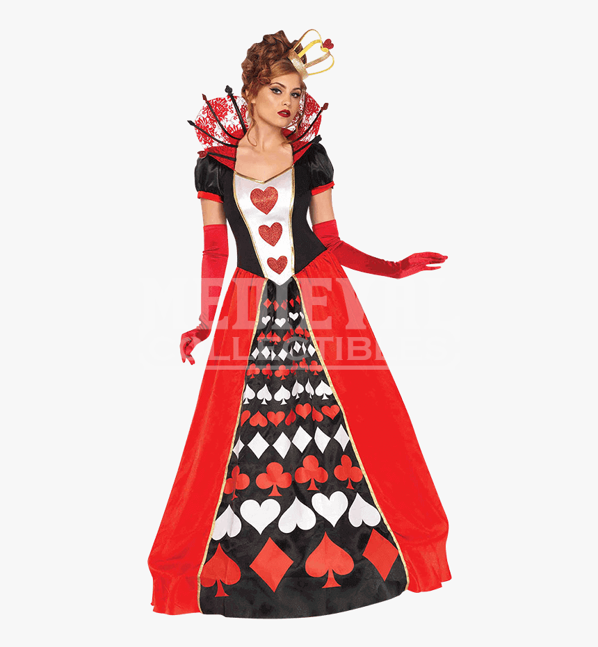 Transparent Queen Of Hearts Card Png - Queen Of Hearts Costum