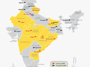 Location Map Of All India Institute Of Medical Science - Map Of India