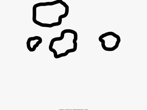 Doughnut Crumbs Coloring Page - Black-and-white