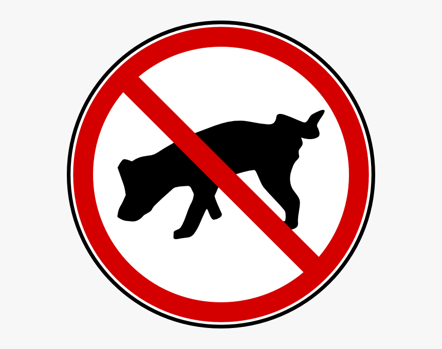 Dog No Peeing Svg Clip Arts - No Dogs Sign