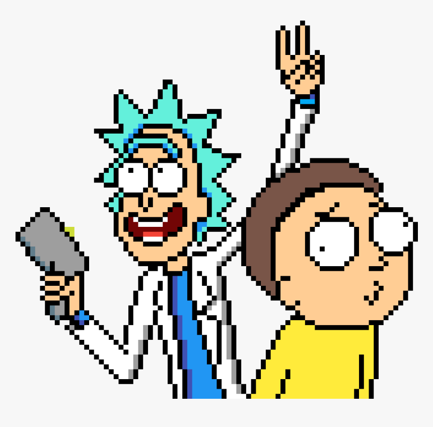 Transparent Rick And Morty Rick Png - Rick And Morty Pixel Art