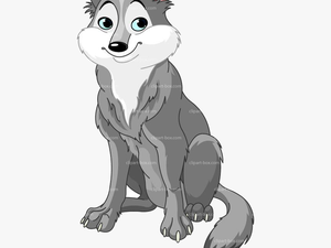 Wolf Clipart Free Sitting Royalty Vector Design Dinosaur - Nice Wolf Clipart
