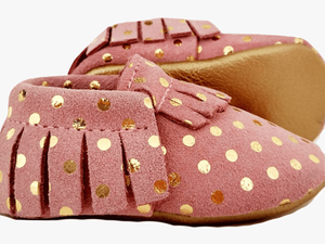 Pink Baby Moccasins Aidie London - Slipper