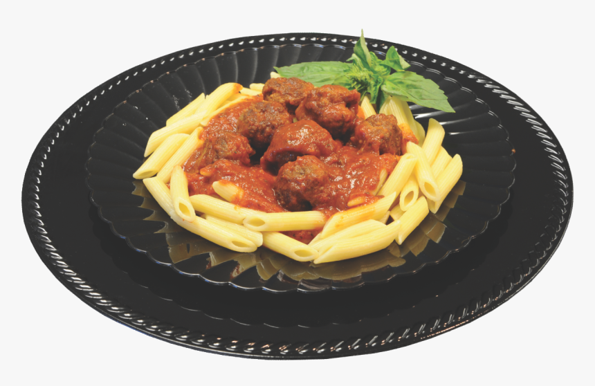 Picture Of Penne Pasta &amp; Meatballs - Platos Italianos Png