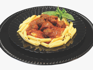 Picture Of Penne Pasta & Meatballs - Platos Italianos Png