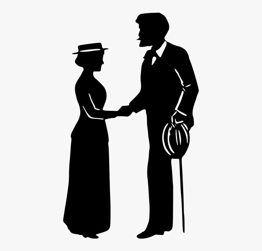 Handshake Clipart Man Woman - Man And Woman Shaking Hands Transparent