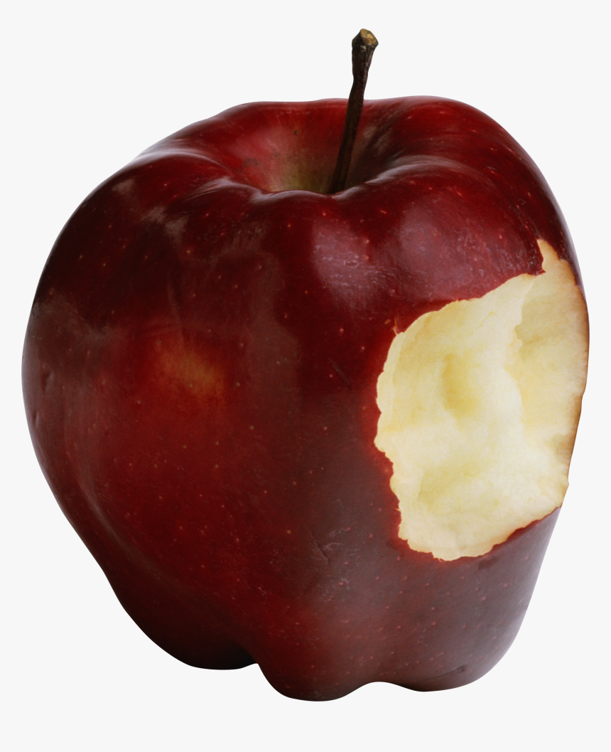 Transparent Apple Fruit Png - Bitten Apple Png