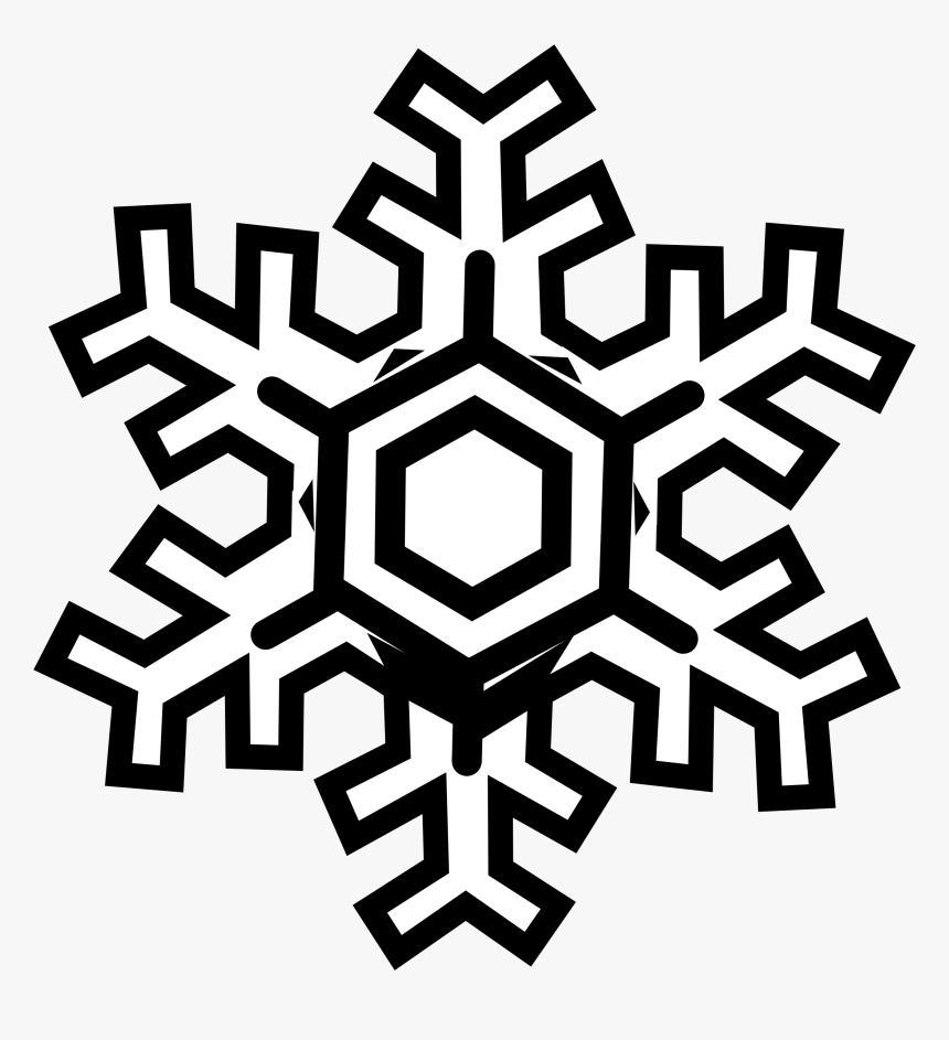 Simple Snowflake Png Black And W