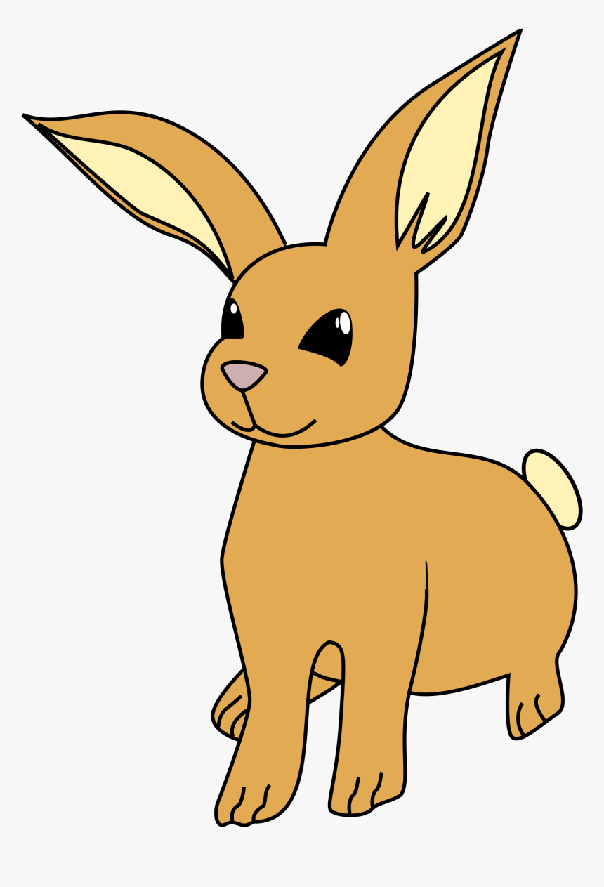 Brown Cartoon Bunny Svg Clip Art
