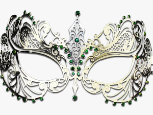 Silver Series Laser Cut Metal Venetian Pretty Masquerade - Tiara