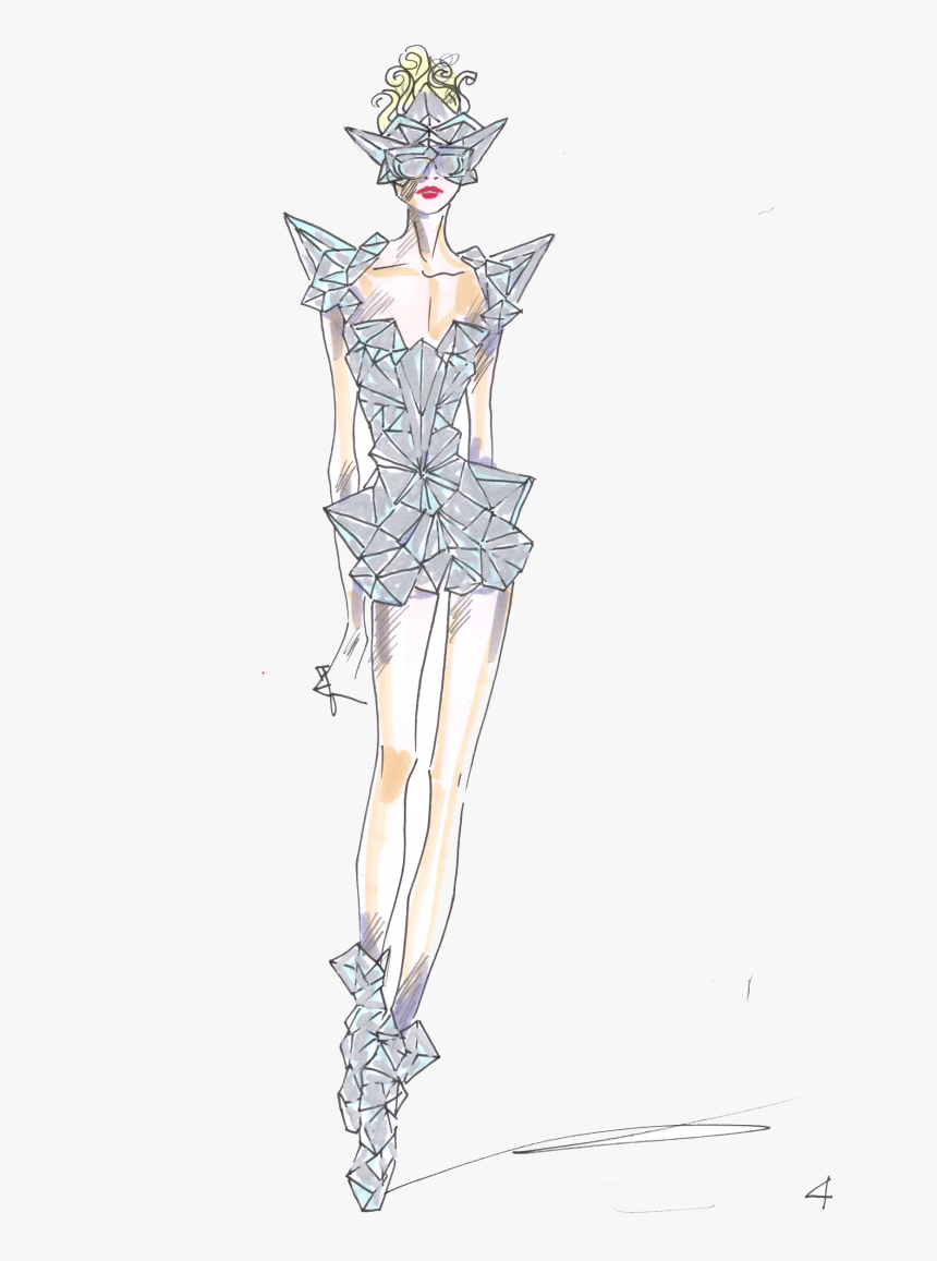 Lady Gaga Fashion Sketch