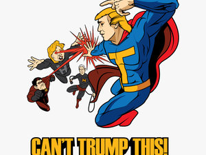 Cartoon Trump Superman