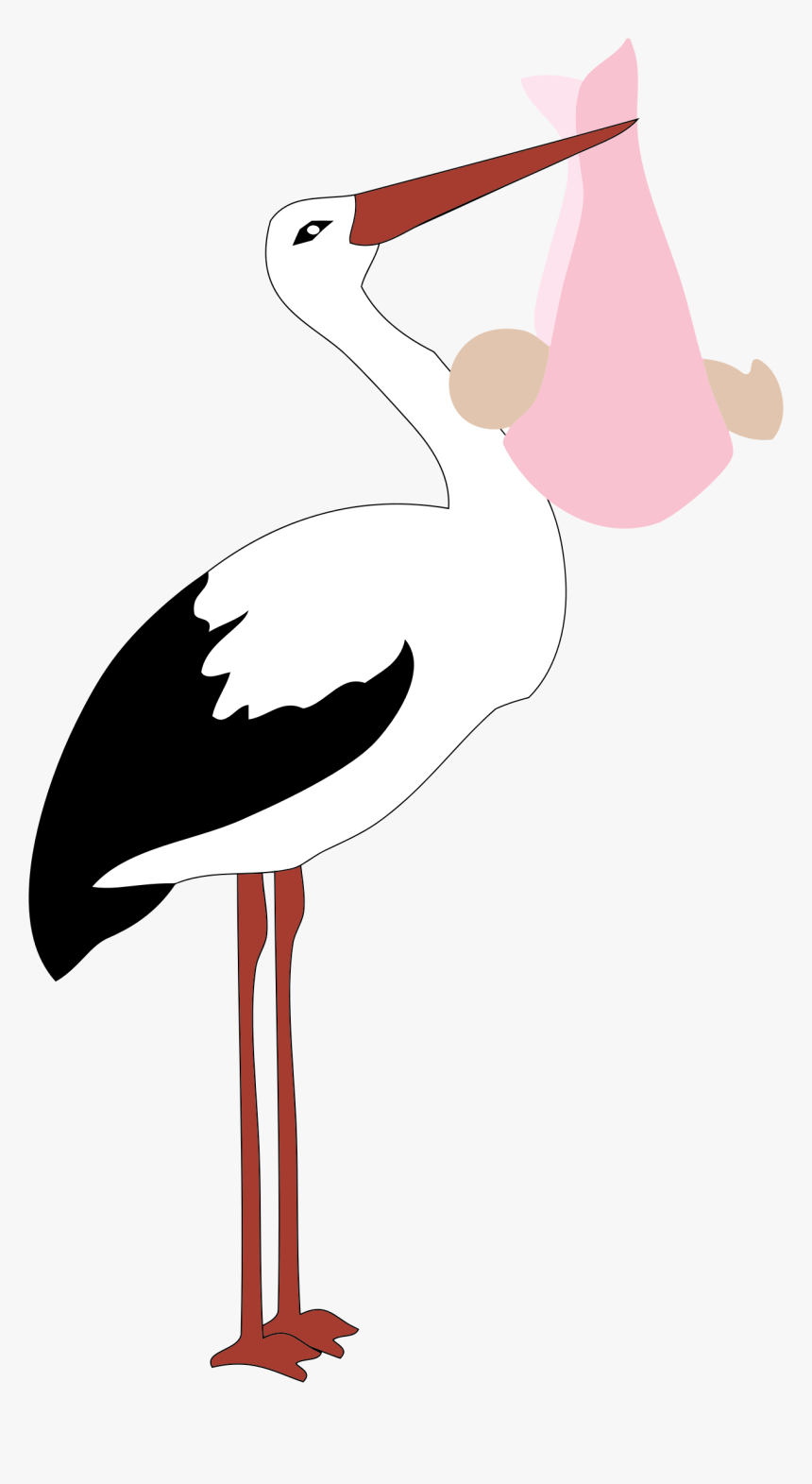 Stork Delivering Baby Girl Clip Arts - Stork Baby Boy Png