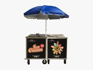 Ice Cream Sundae Cart - Umbrella