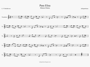 Partitura De Para Elisa En Violin
