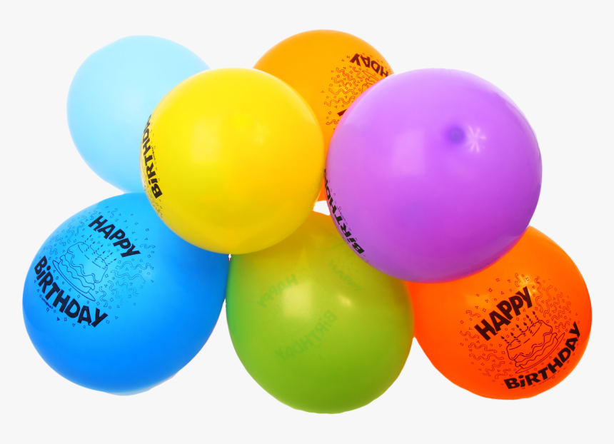 Free Colorful Happy Birthday Balloons Png Image - Transparent Birthday Item Png