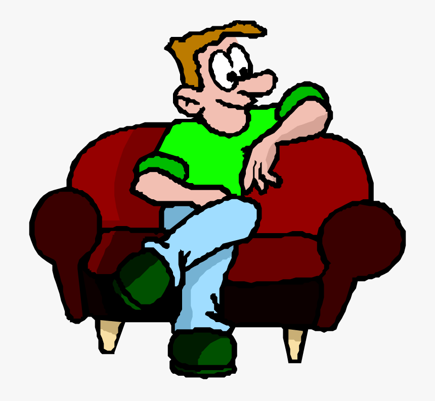 Two People Talking Clipart - Sit On Sofa Clipart