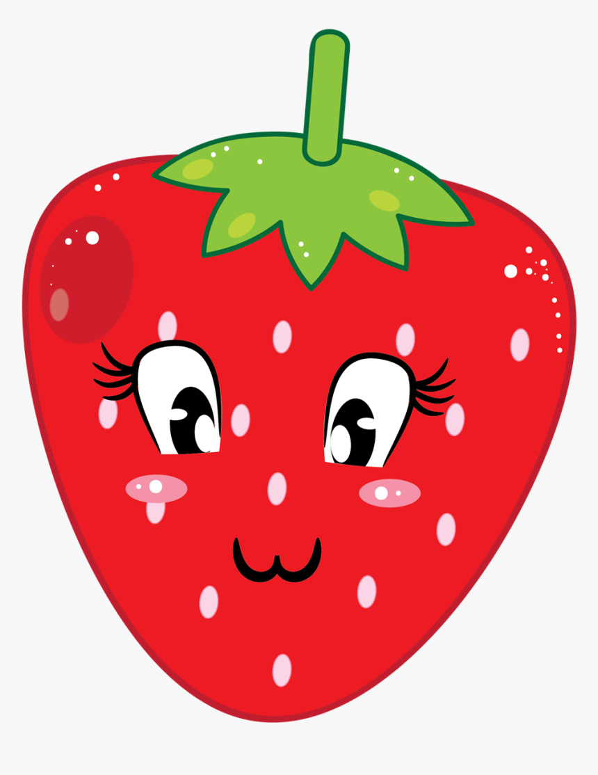 This Cute Cartoon Strawberry - Strawberry Clipart Cute